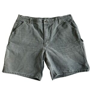 Y2K 2006 Carhartt Original Fit‎ Short Mens 40 Green Cargo Carpenter Utility